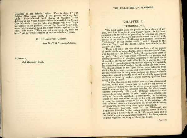 Book entitled  'The Pill-boxes of Flanders', Col. E. G. L. Thurlow. From the effects of Charles W. Carr (2)