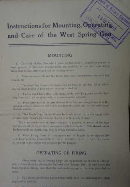 Army booklet on the West Spring Gun (1)