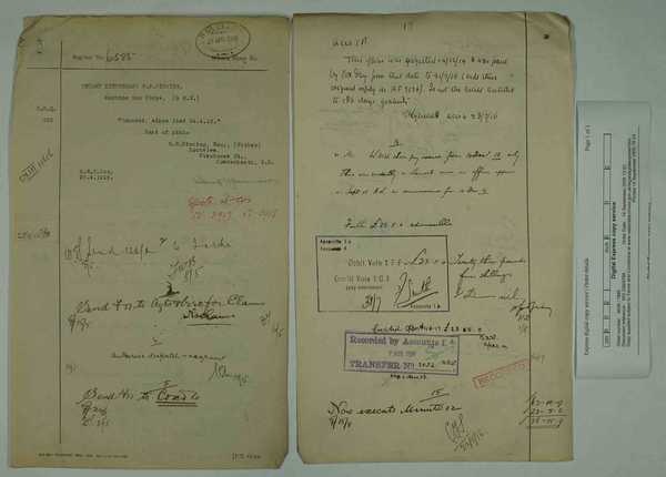 Official documents relating to the accounts of William Binning after his death (6)