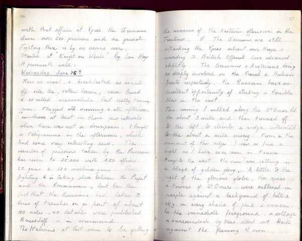 Diary, R. W. Taylor, Army Cyclists Corps (54)