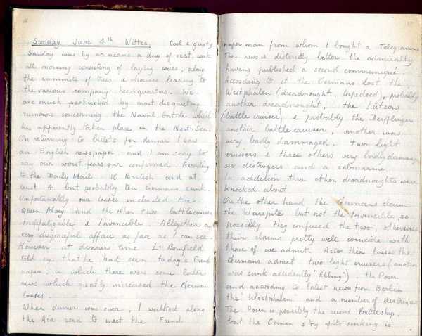 Diary, R. W. Taylor, Army Cyclists Corps (59)
