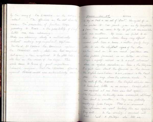 Diary, R. W. Taylor, Army Cyclists Corps (39)