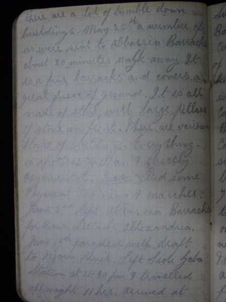 Notebook of Private Arthur Snape of the 1/8th Lancs Fusiliers, including notes on training, poems, and diary (80)