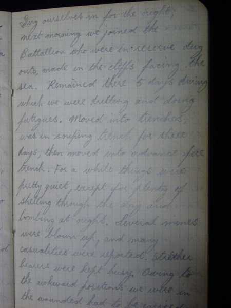 Notebook of Private Arthur Snape of the 1/8th Lancs Fusiliers, including notes on training, poems, and diary (55)