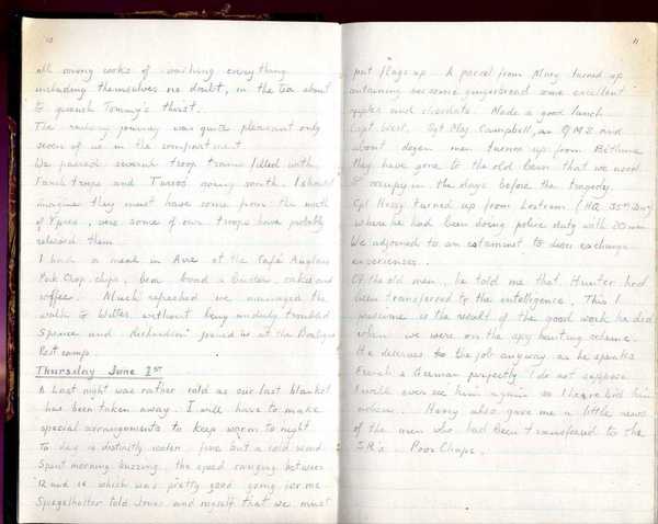 Diary, R. W. Taylor, Army Cyclists Corps (62)