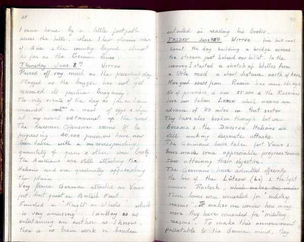 Diary, R. W. Taylor, Army Cyclists Corps (53)