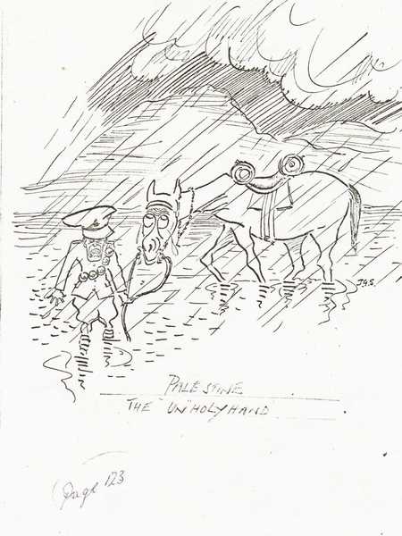 Cartoons from the diary of John George Shellard who served with the London Regiment in the First World War. (4)