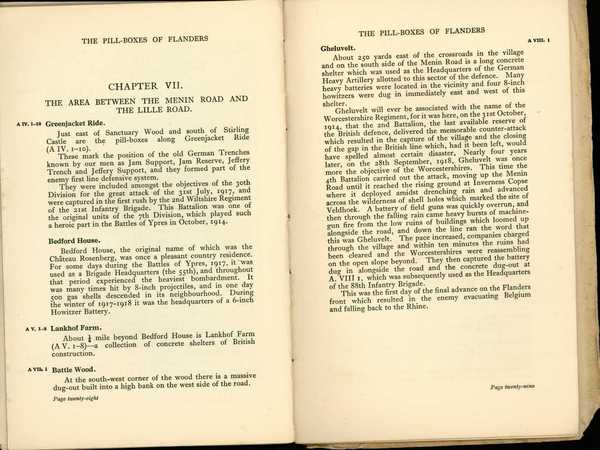 Book entitled  'The Pill-boxes of Flanders', Col. E. G. L. Thurlow. From the effects of Charles W. Carr (21)