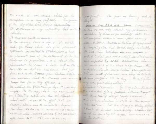 Diary, R. W. Taylor, Army Cyclists Corps (45)