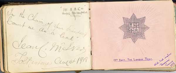 Autograph Book of QMAAC Wkr Margaret McElligott (29)