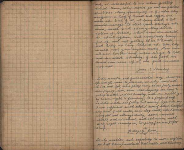 Diary as a P.O.W. of C.S.M Peter McNally of the 4th Batt. East Yorks (14)