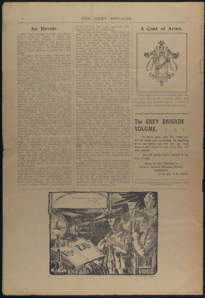 The Grey Brigade and Richmond Camp News: 11th December 1915 (8)