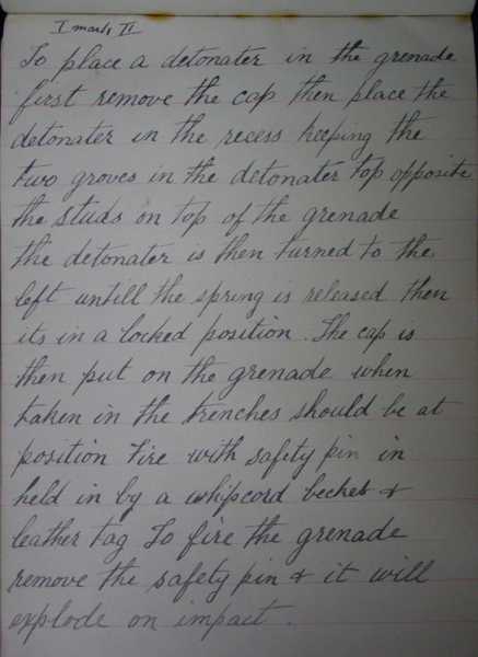 Hand grenade lecture notes by Lance Corporal Robert Rafton (12)
