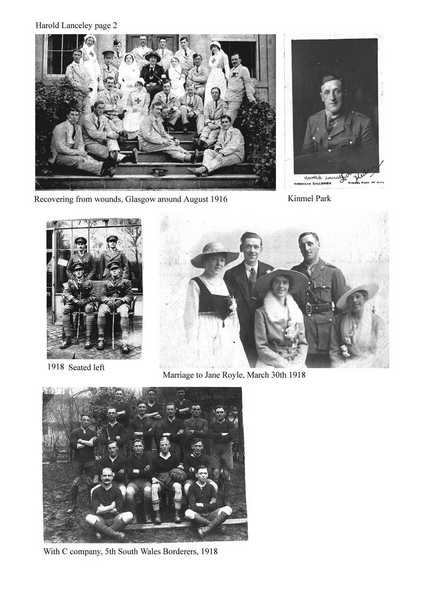 Pictoral History of Harold Lanceley in the Great War (2)