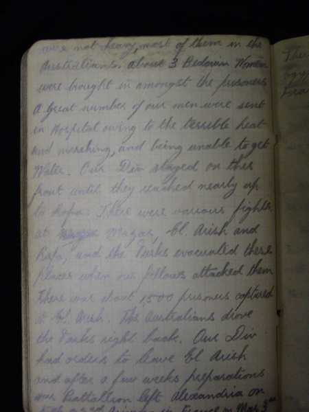 Notebook of Private Arthur Snape of the 1/8th Lancs Fusiliers, including notes on training, poems, and diary (84)