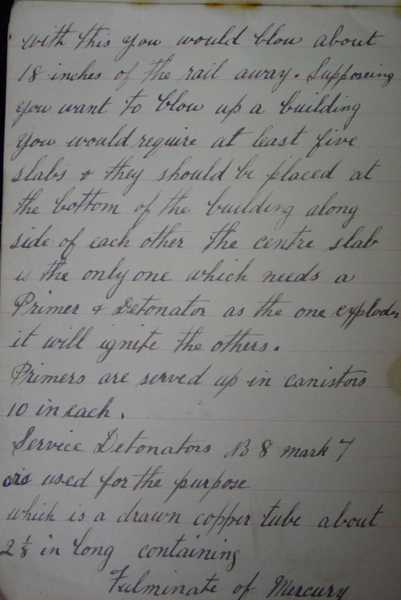 Hand grenade lecture notes by Lance Corporal Robert Rafton (5)