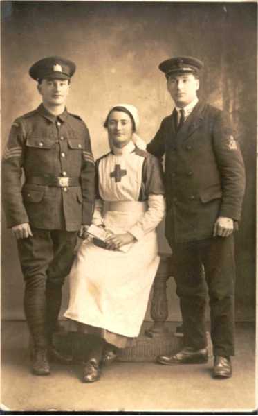 Photograph of Corporal John Henry Kelty with his sister and cousin (1)