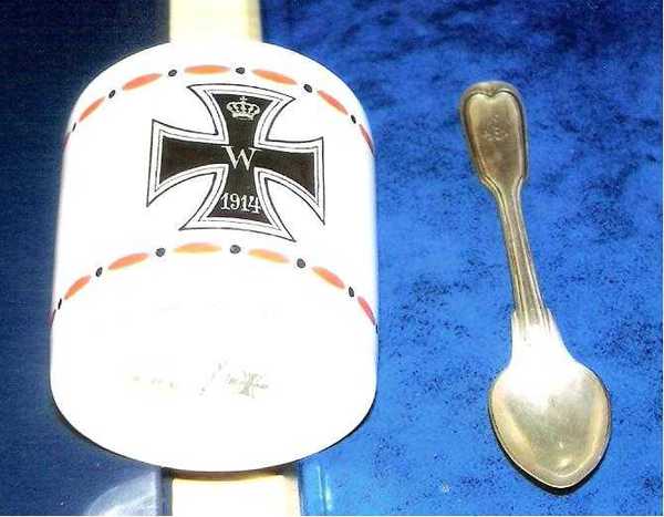 Cup and spoon dated 1914 belonging to Hermann  Goering (1)