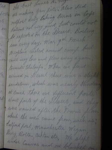 Notebook of Private Arthur Snape of the 1/8th Lancs Fusiliers, including notes on training, poems, and diary (66)