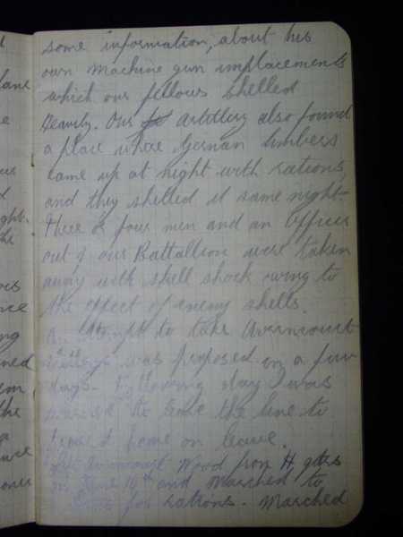 Notebook of Private Arthur Snape of the 1/8th Lancs Fusiliers, including notes on training, poems, and diary (19)