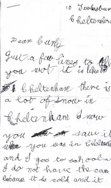 Child's letter to Frank Downswell (9)