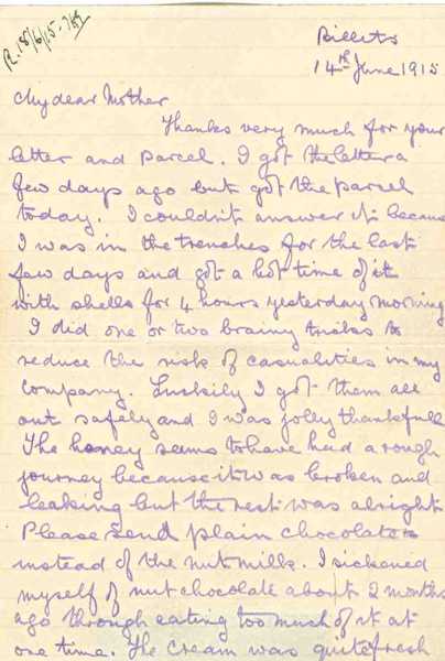 Letters of Hew Hutchison Grieg to his mother (9)