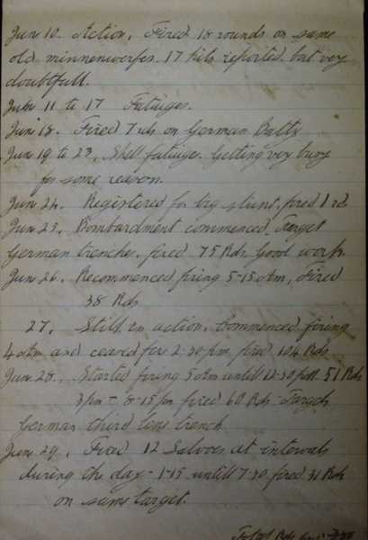 Diary of Benjamin Lloyd, Royal Artillery (5)