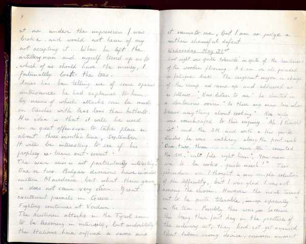 Diary, R. W. Taylor, Army Cyclists Corps (63)