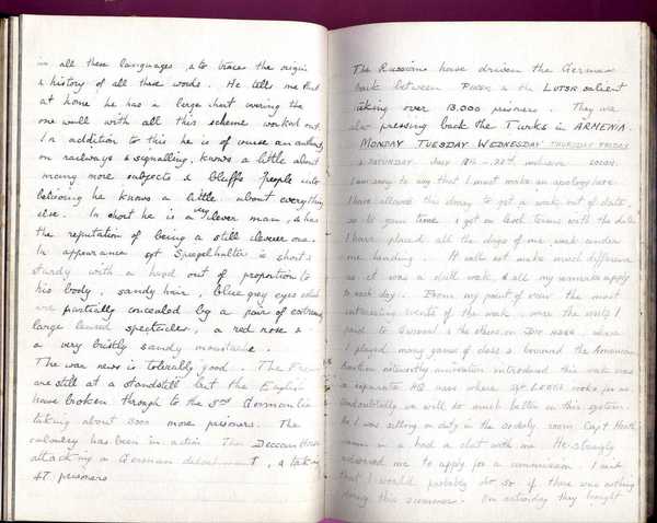 Diary, R. W. Taylor, Army Cyclists Corps (29)