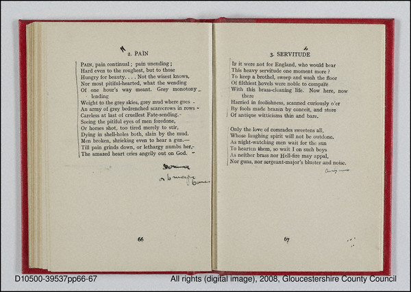 Pain / Servitude (Sonnets 1917)