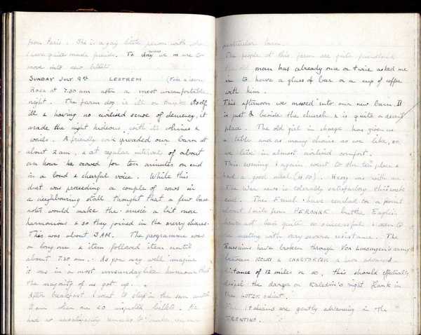 Diary, R. W. Taylor, Army Cyclists Corps (35)