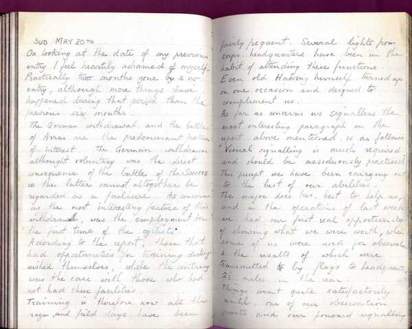 Diary, R. W. Taylor, Army Cyclists Corps (3)