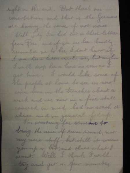 Letter from Pte Edward Thorndycraft to Miss Lily Freeman (4)