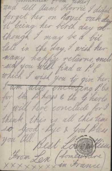 Letter from Leonard Mortimer (4)
