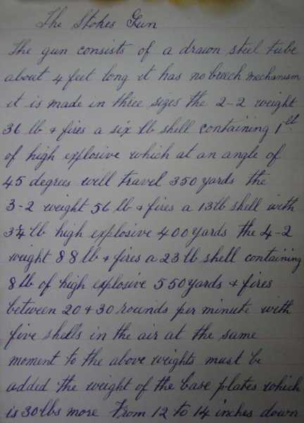 Hand grenade lecture notes by Lance Corporal Robert Rafton (40)