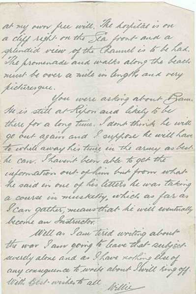 Letters of William Given Affleck (12)