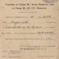 Official Army Reserve transfer documents (1)