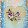 Postcards in lace & a hankerchief (9)
