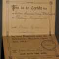 Identity cards for members of the Dowdeswell family, Cheltenham (3)