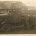 Photograph of Walter Powell, Mechanised Transport A.S.C. on a Maudsley 3-ton munitions truck (1)