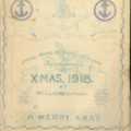 Programme for Christmas celebrations, Royal Naval Divisional Artillery Headquarters, belonging to James Cross (1)