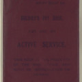 Army Book 64, Soldier's Pay Book for Use on Active Service for Colour Sergeant E. L. Gass (1)