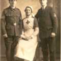 Photograph of Corporal John Henry Kelty with his sister and cousin (1)