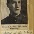 Photograph of Pvt. Alick Milne  Cameron Highlanders (10)