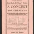 Programme for a concert (1)
